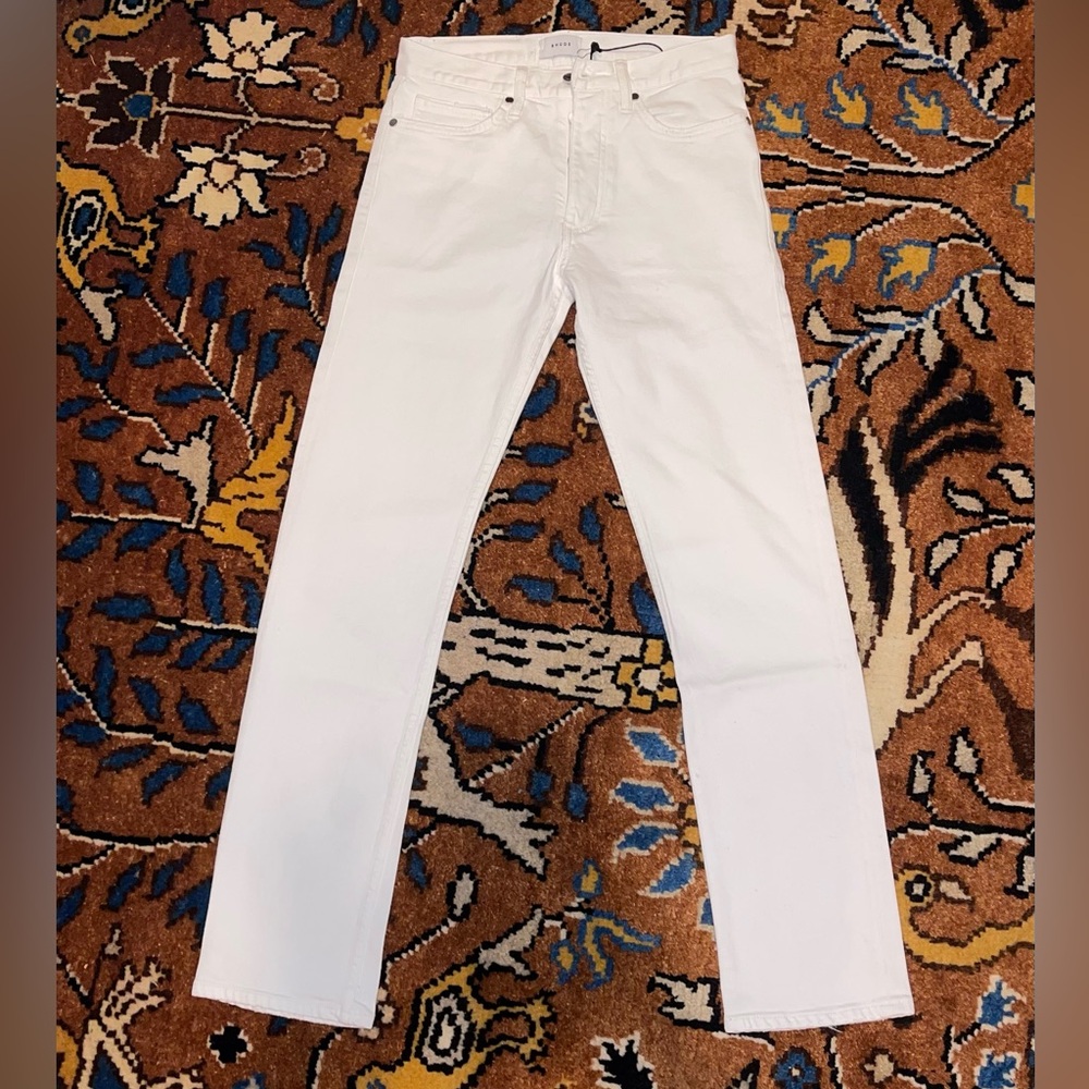 Rhude button fly  White Jeans